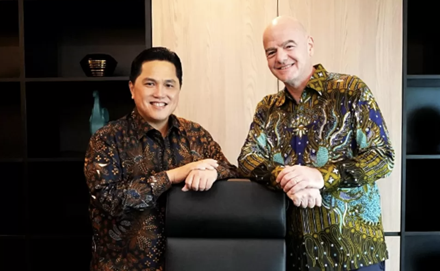 Erick Thohir nhan tin mung tu FIFA